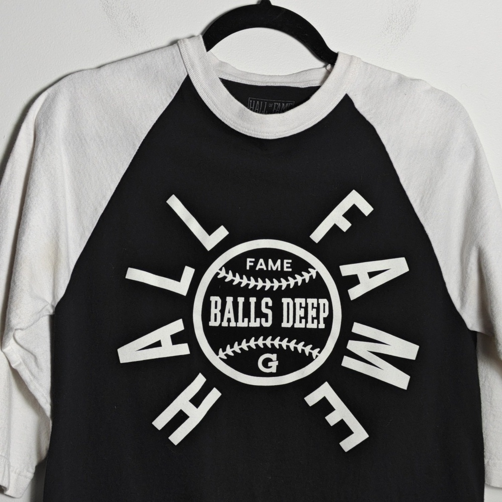 Hall Of Fame Balls Deep 2nd Sucks 3/4 Sleeve Shirt Size Small — image 5 of 8